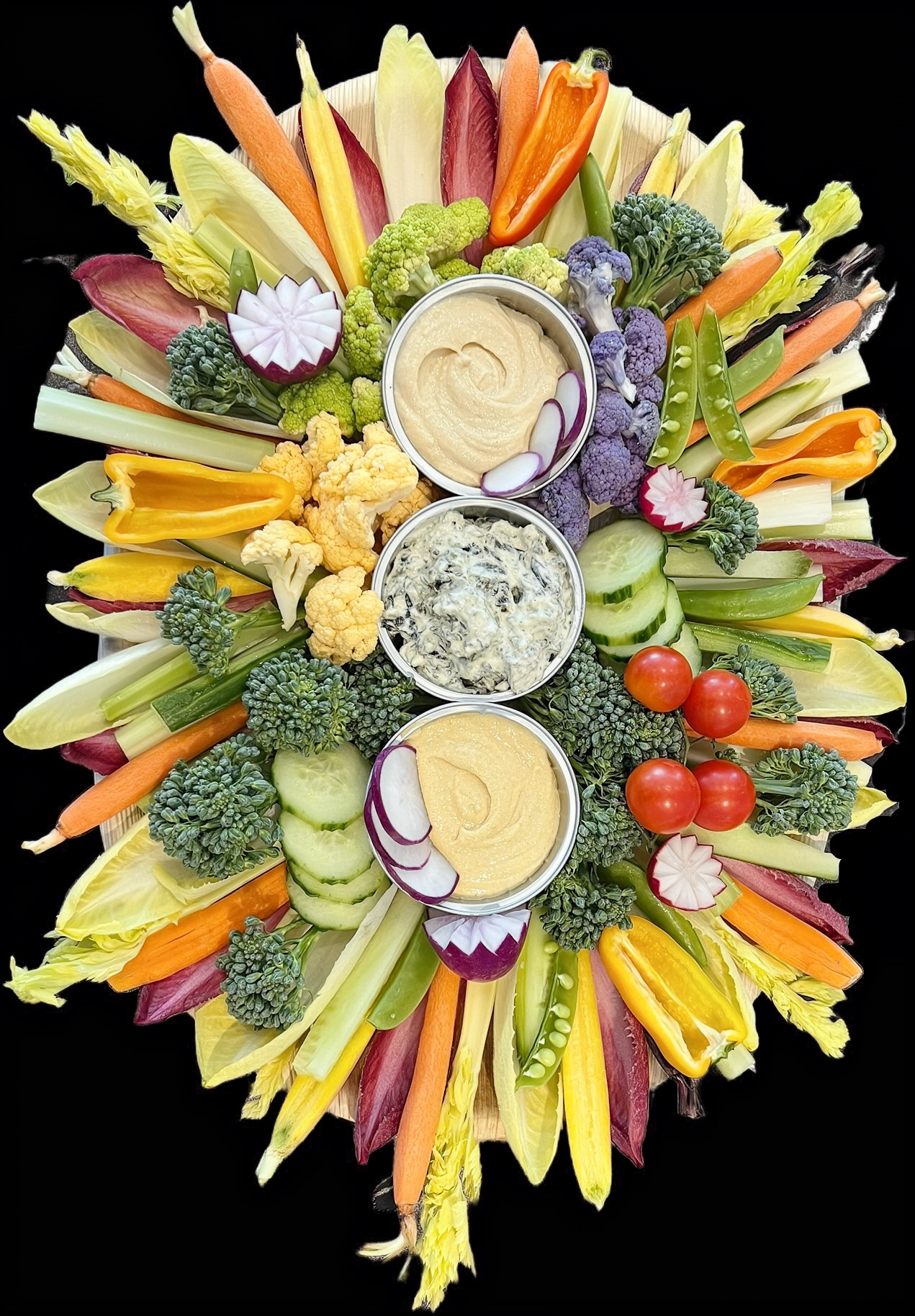 Medium vegetable tray example